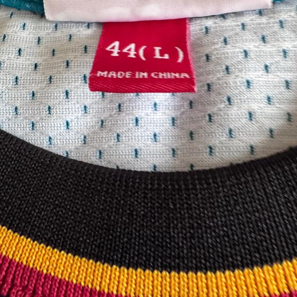 Authentic Mitchell & Ness Grant Hill NBA Detroit Pistons 98-99 Away Jersey Sz 44 - Picture 6 of 13